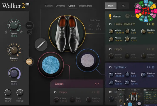 脚步声拟音音效 UVI Falcon Soundbank Walker 2 v1.0.2-R2R
