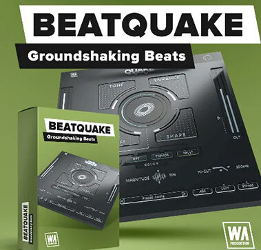 节奏鼓声增强插件 W.A. Production BeatQuake v1.0.0 BUBBiX Win （WA W A Beat Quake）
