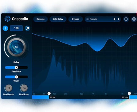 智能延迟效果器 iZotope Cascadia v1.0.0