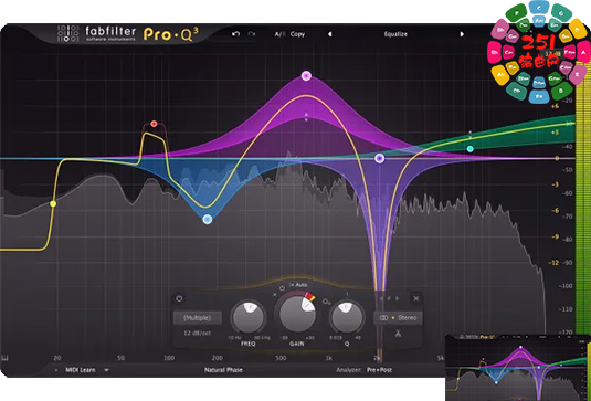 肥波EQ3均衡器 FabFilter Pro-Q 3 v3.26 R2R Win (Fab Filter Q3)