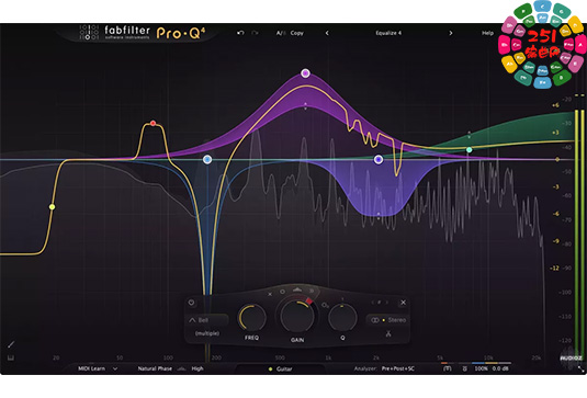 肥波EQ4均衡效果器插件 FabFilter Pro-Q 4 v4.0.0