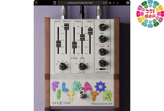 吉他踏板效果器 Kuassa Efektor Filtrator v1.0.0 R2R Win