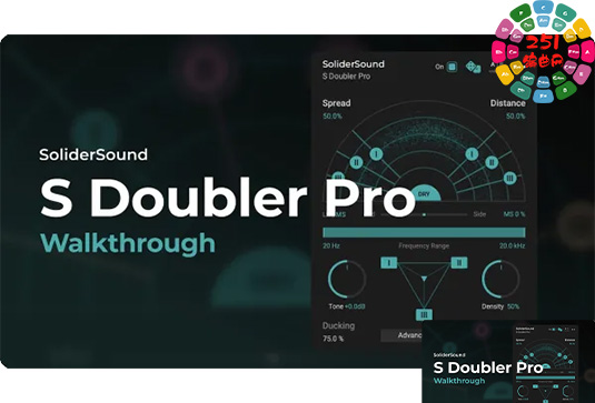 立体声场拓展插件 SoliderSound S Doubler Pro v1.0.0 BUBBiX Win