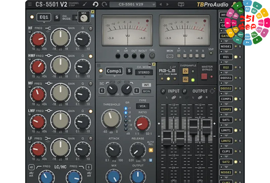 通道条混音插件 TBProAudio CS5501v2 v2.9.5 MacOS-MORiA （TBPro Audio CS5501 v2）