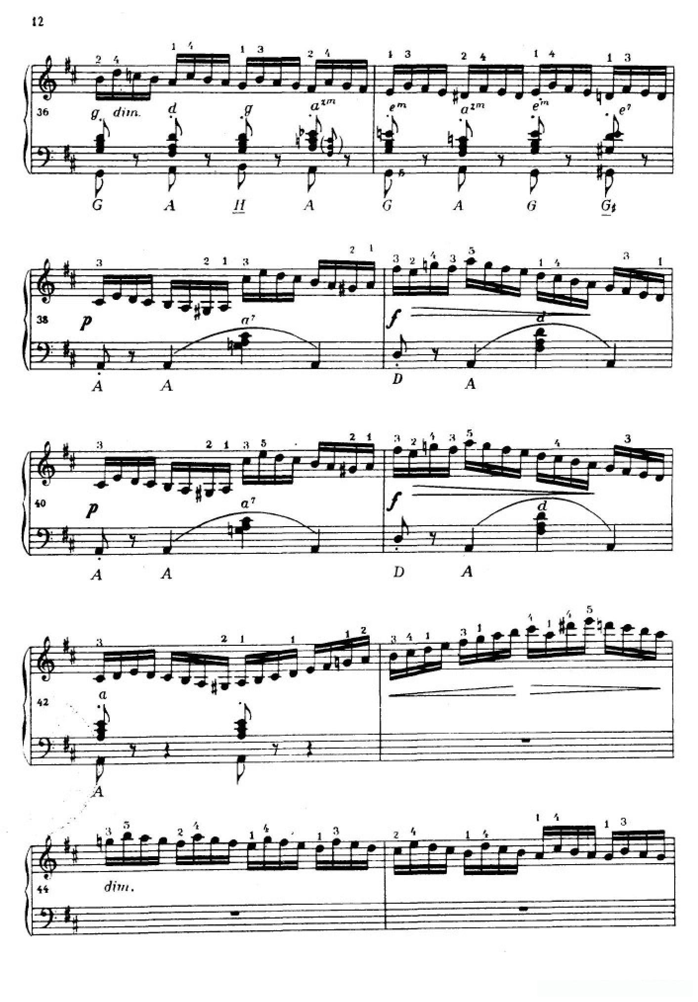 《车尔尼手风琴练习曲集》第Ⅳ册（第1——2首）简谱 - 乐谱