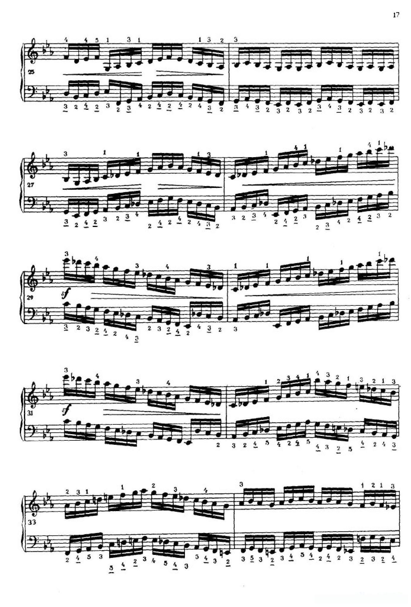 《车尔尼手风琴练习曲集》第Ⅳ册（第3——5首）简谱 - 乐谱