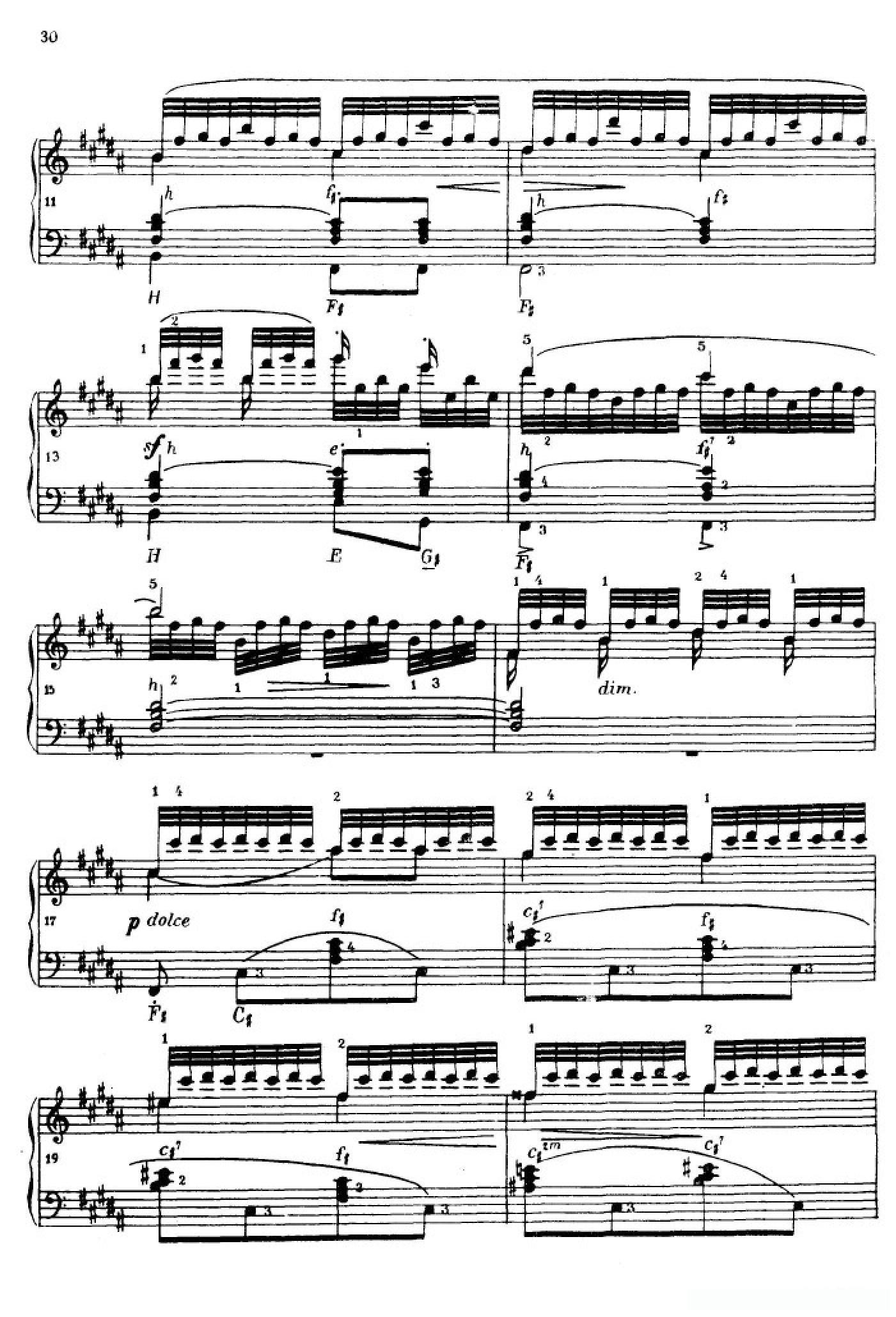 《车尔尼手风琴练习曲集》第Ⅳ册（第6首）简谱 - 乐谱