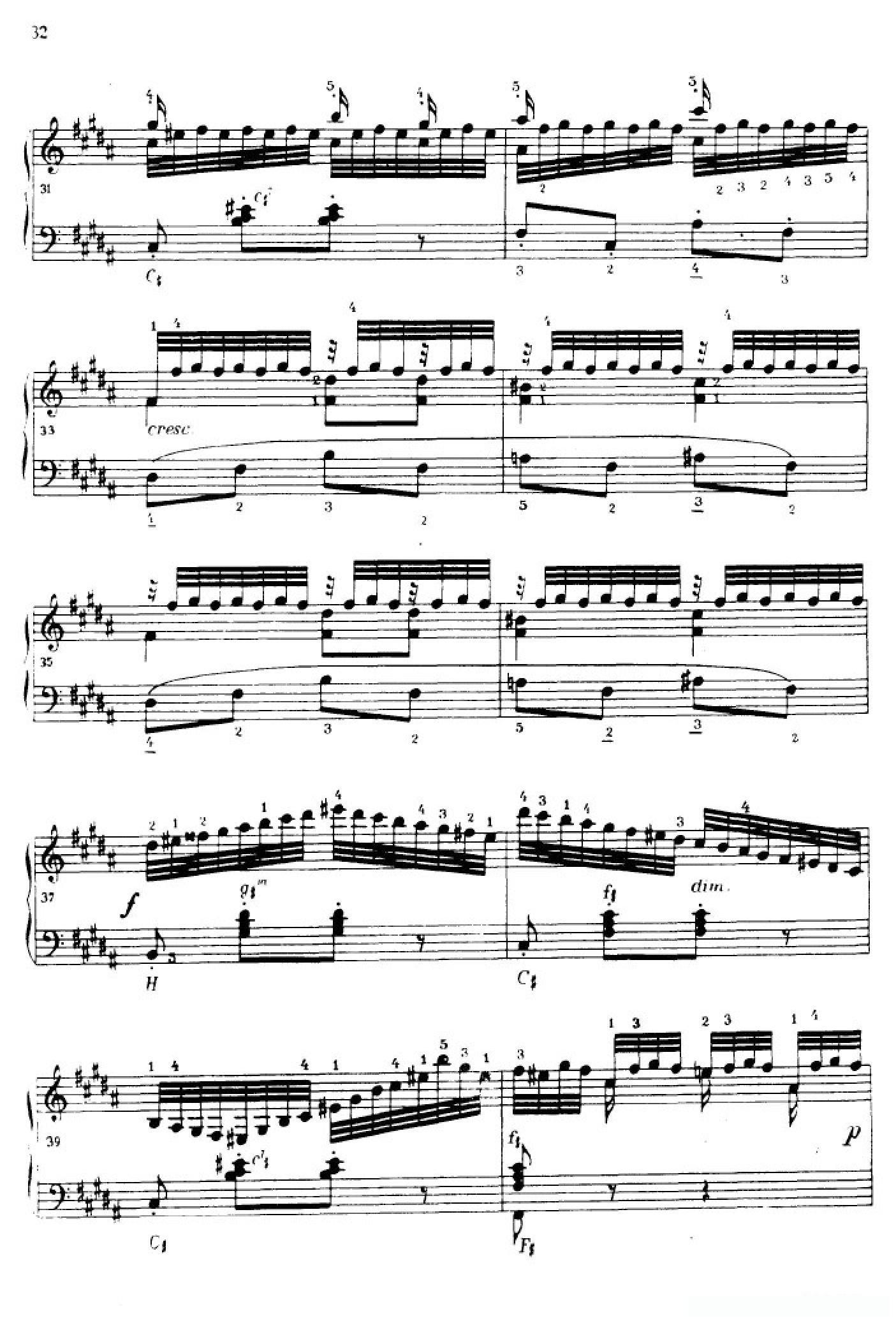 《车尔尼手风琴练习曲集》第Ⅳ册（第6首）简谱 - 乐谱