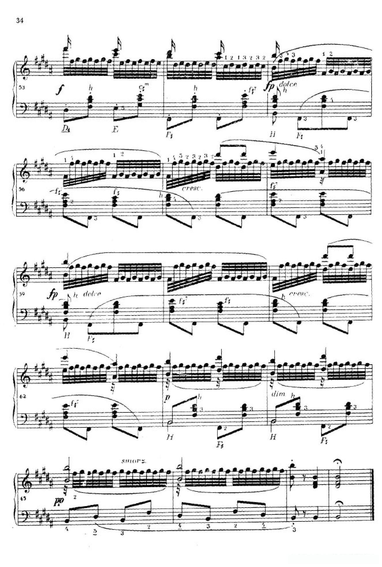 《车尔尼手风琴练习曲集》第Ⅳ册（第6首）简谱 - 乐谱