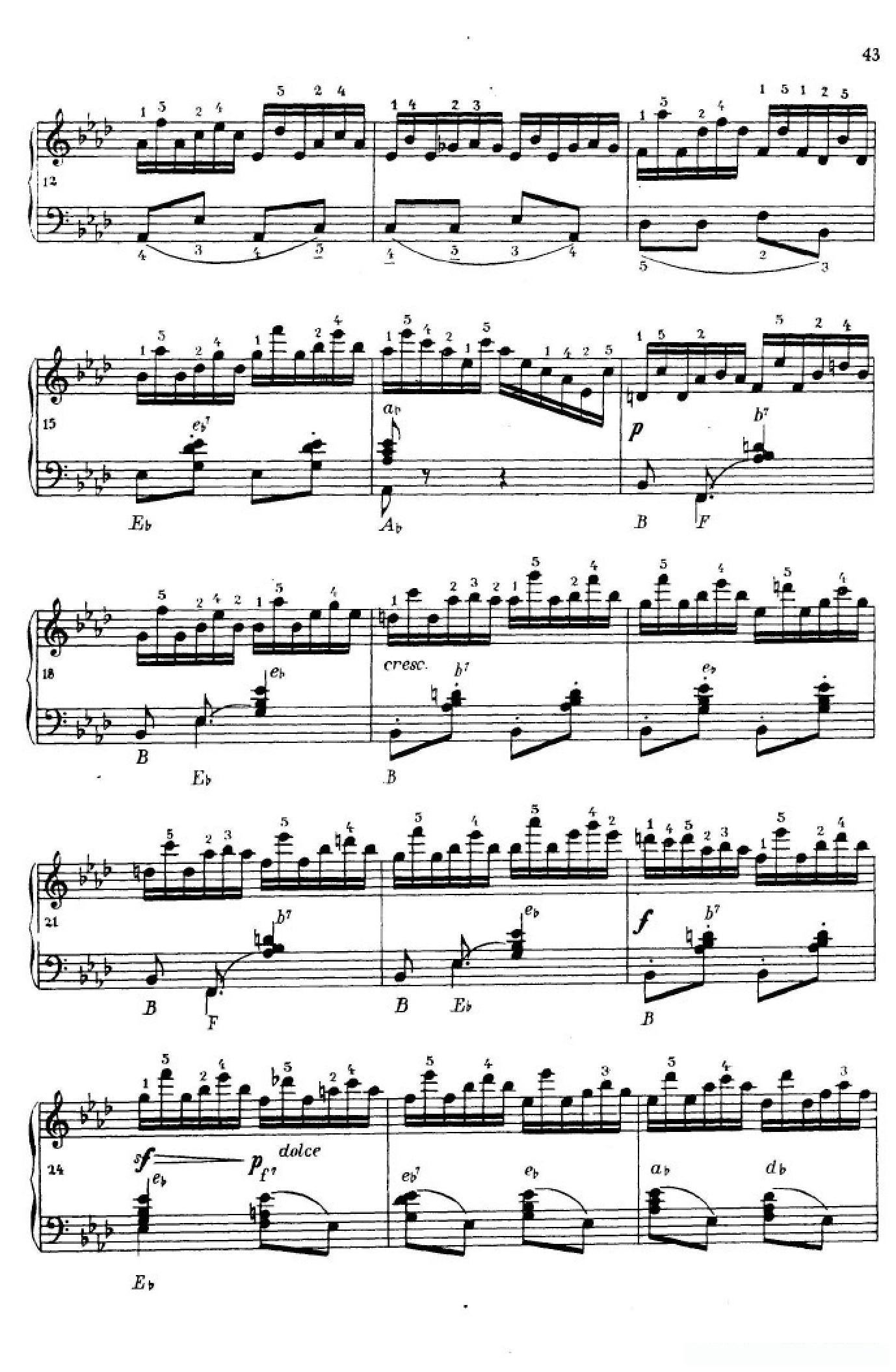 《车尔尼手风琴练习曲集》第Ⅳ册（第8首）简谱 - 乐谱