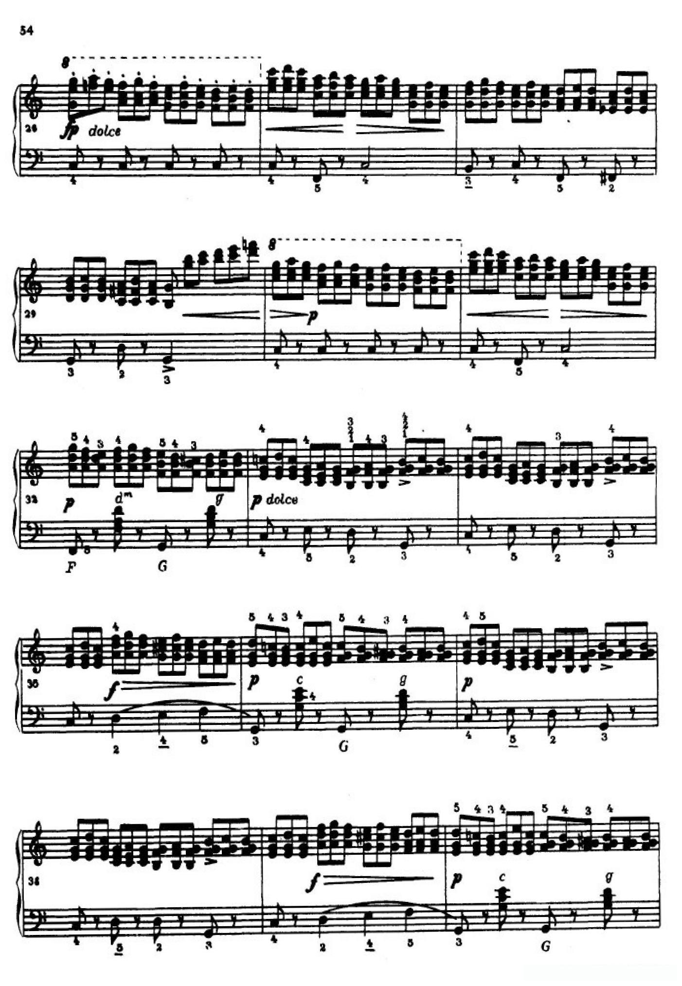 《车尔尼手风琴练习曲集》第Ⅳ册（第10——11首）简谱 - 乐谱