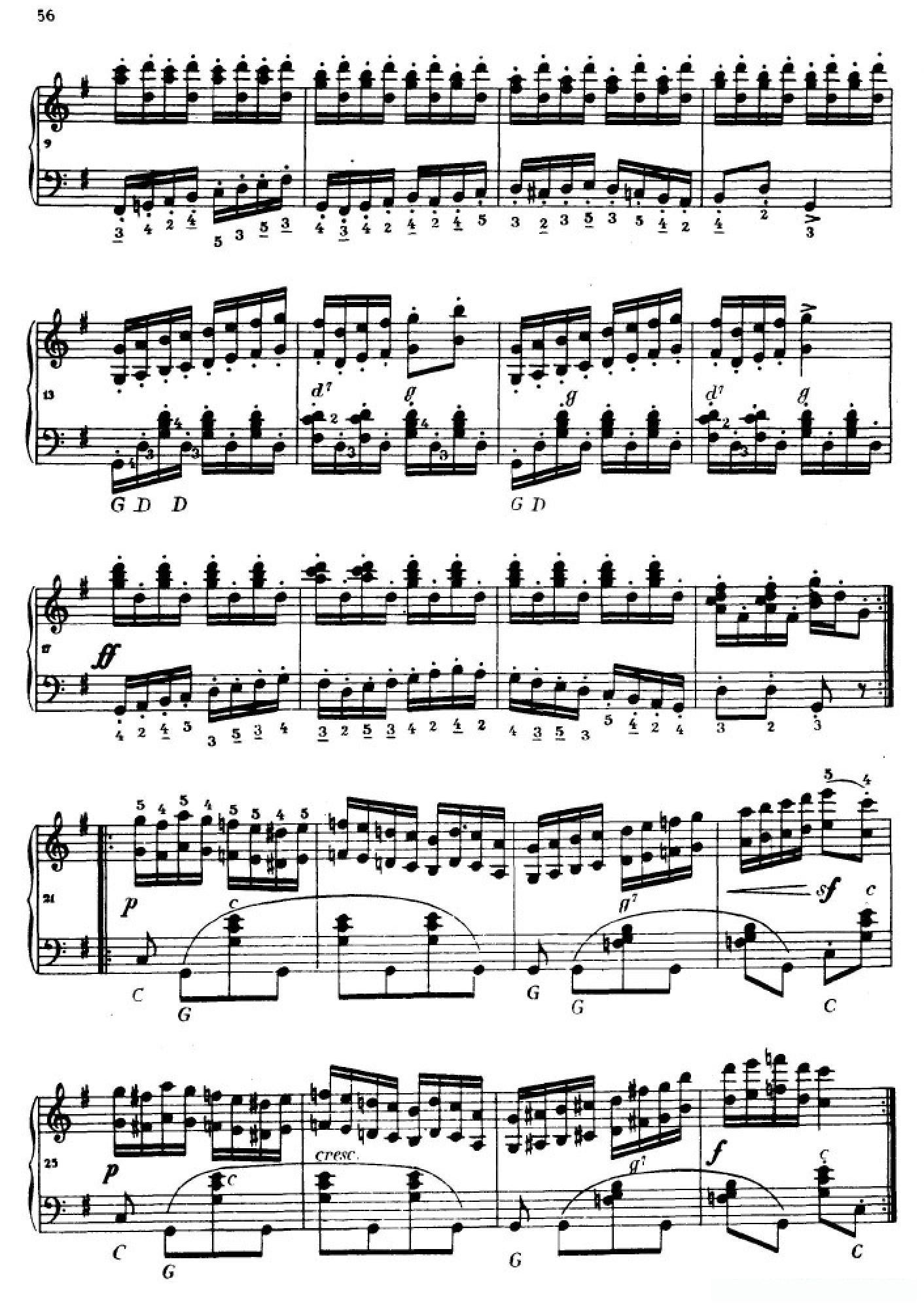 《车尔尼手风琴练习曲集》第Ⅳ册（第10——11首）简谱 - 乐谱