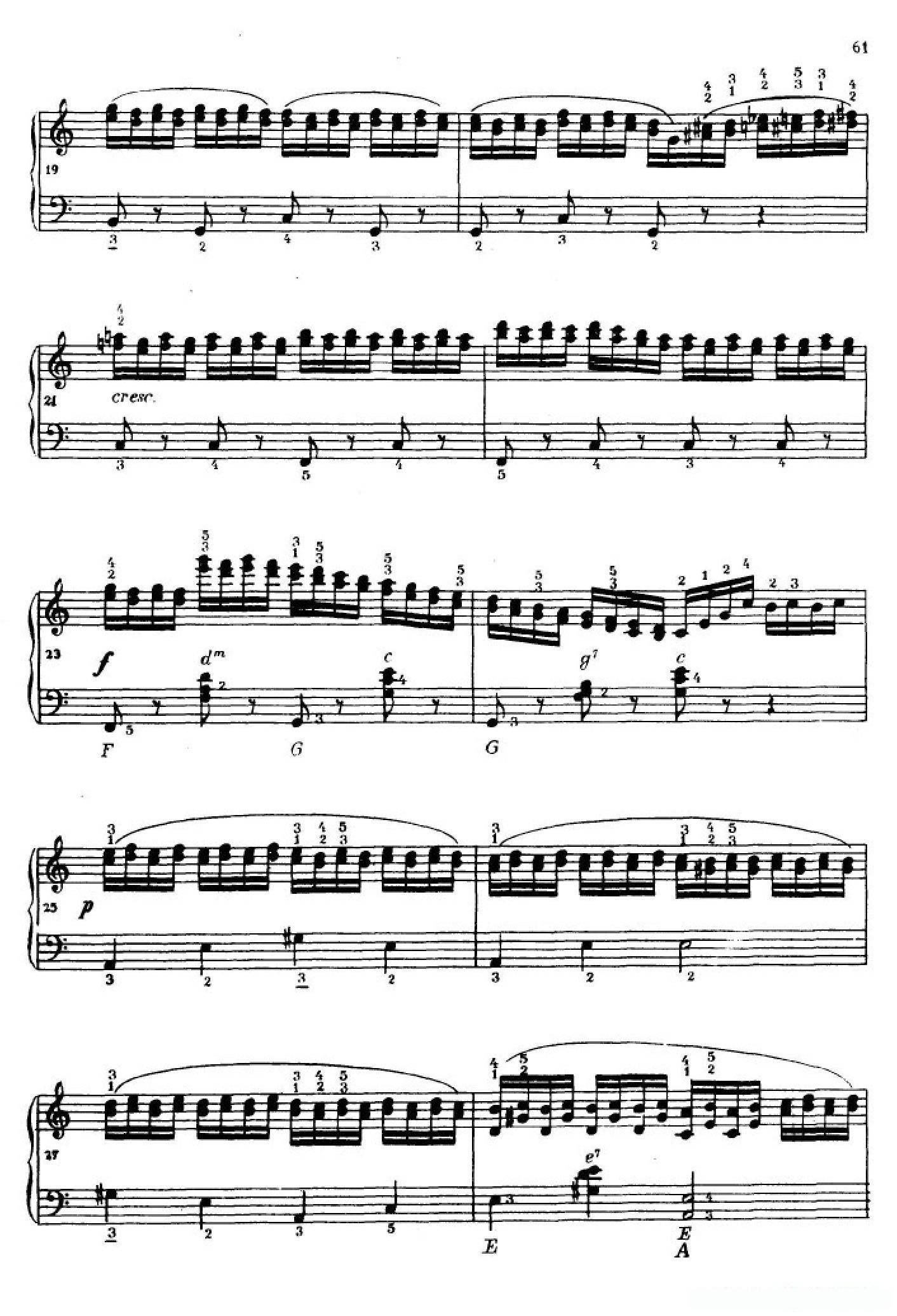 《车尔尼手风琴练习曲集》第Ⅳ册（第12首）简谱 - 乐谱