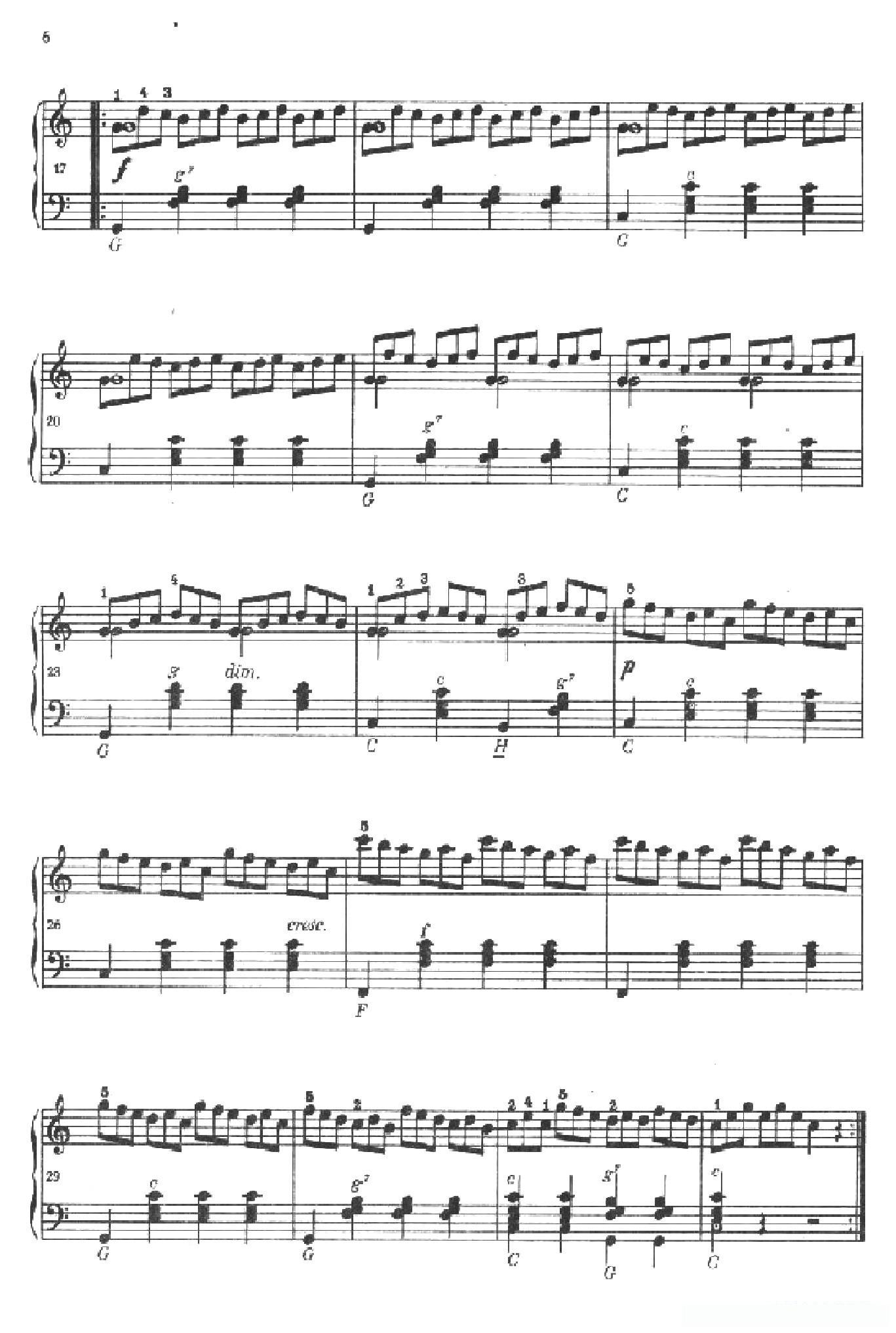 《车尔尼手风琴练习曲集》第Ⅱ册（第1——4首）简谱 - 乐谱