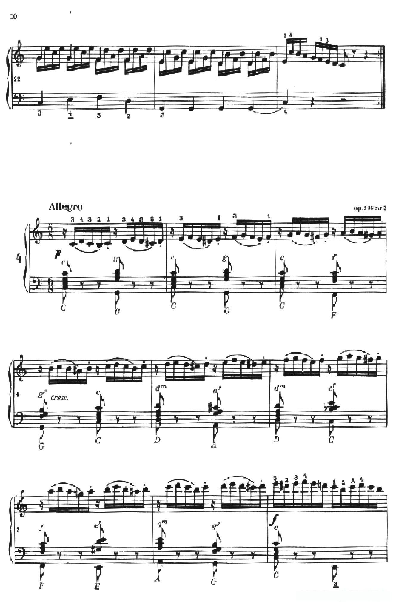 《车尔尼手风琴练习曲集》第Ⅱ册（第1——4首）简谱 - 乐谱