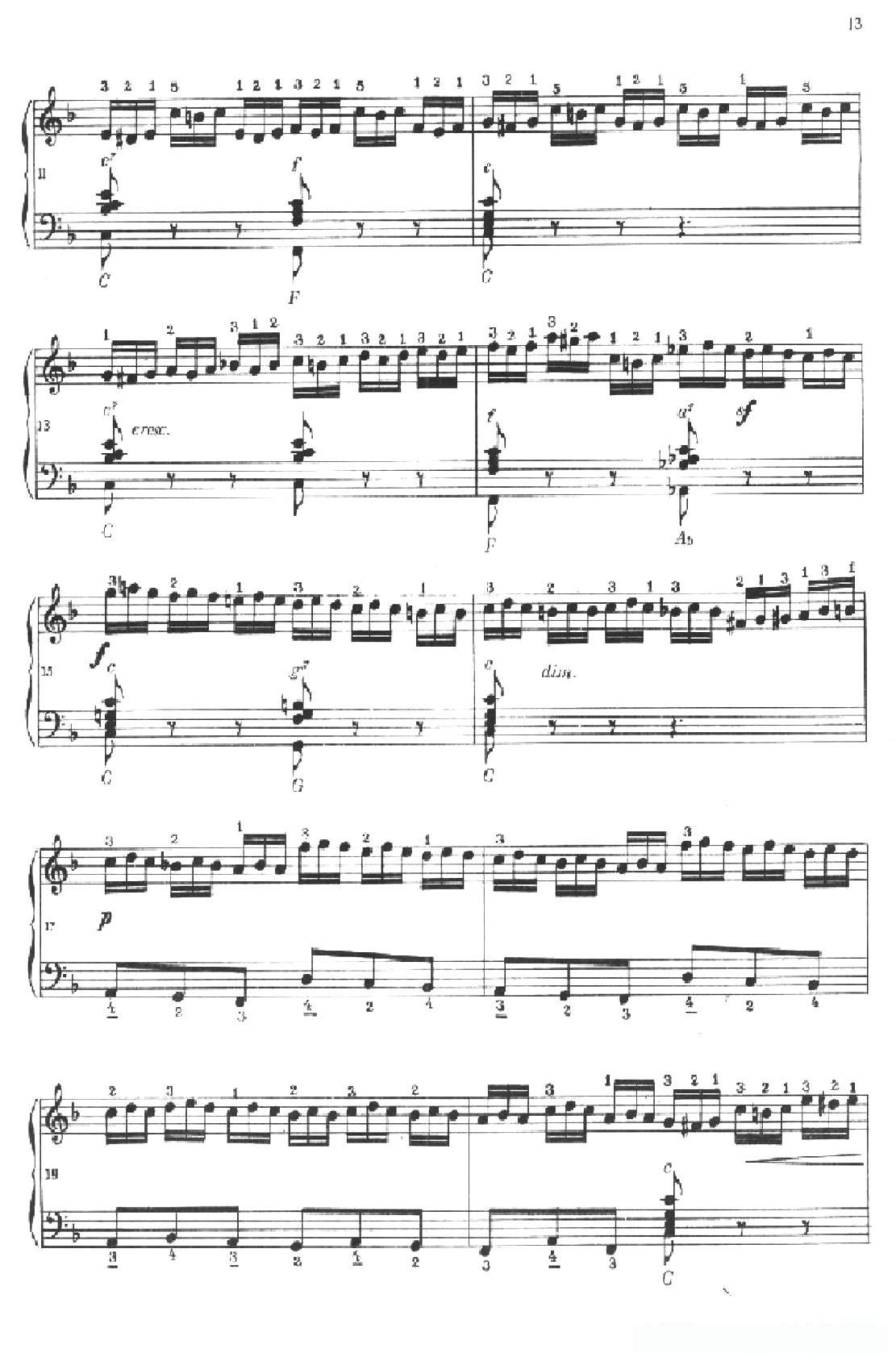 《车尔尼手风琴练习曲集》第Ⅱ册（第5——8首）简谱 - 乐谱