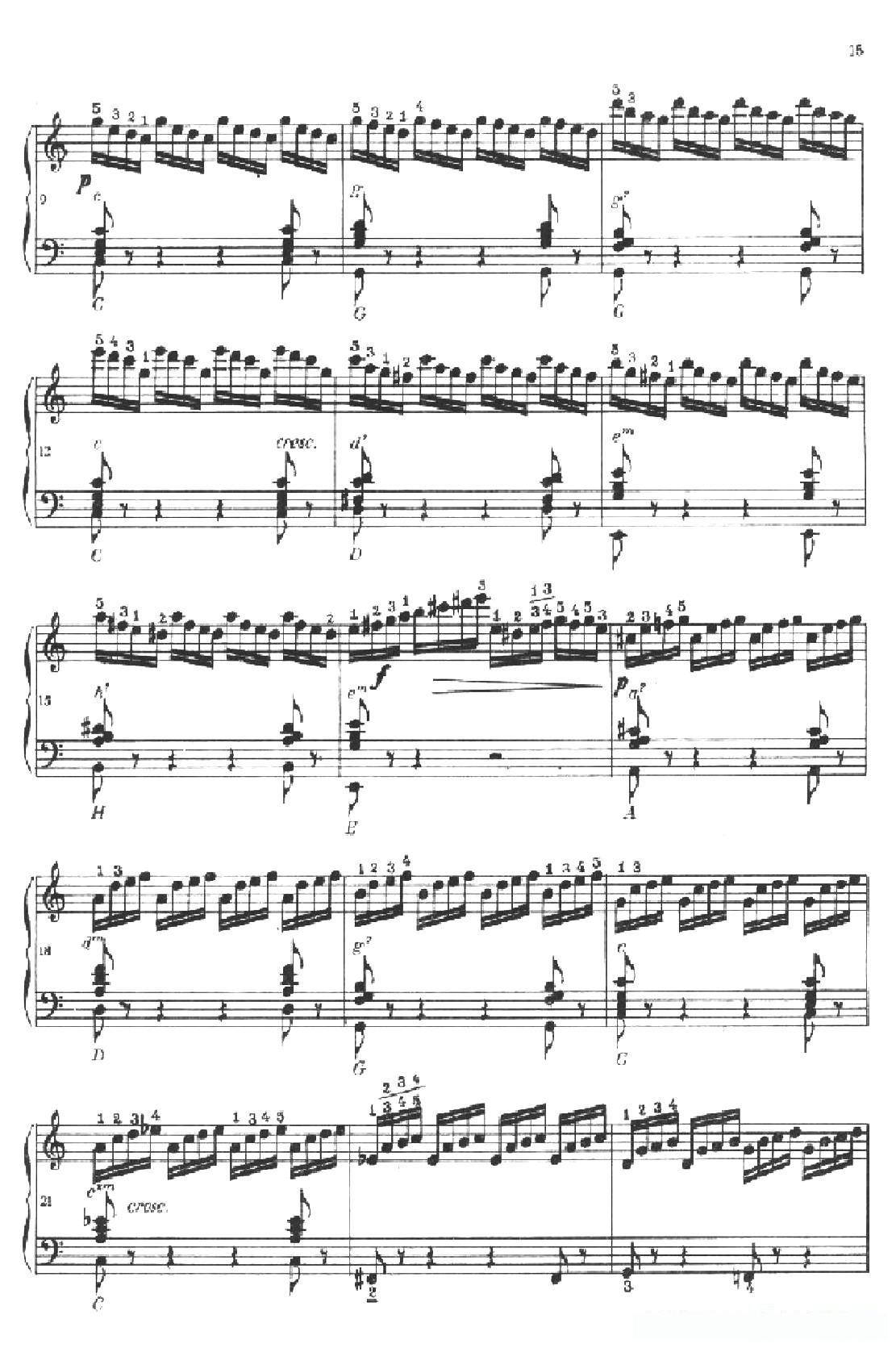 《车尔尼手风琴练习曲集》第Ⅱ册（第5——8首）简谱 - 乐谱