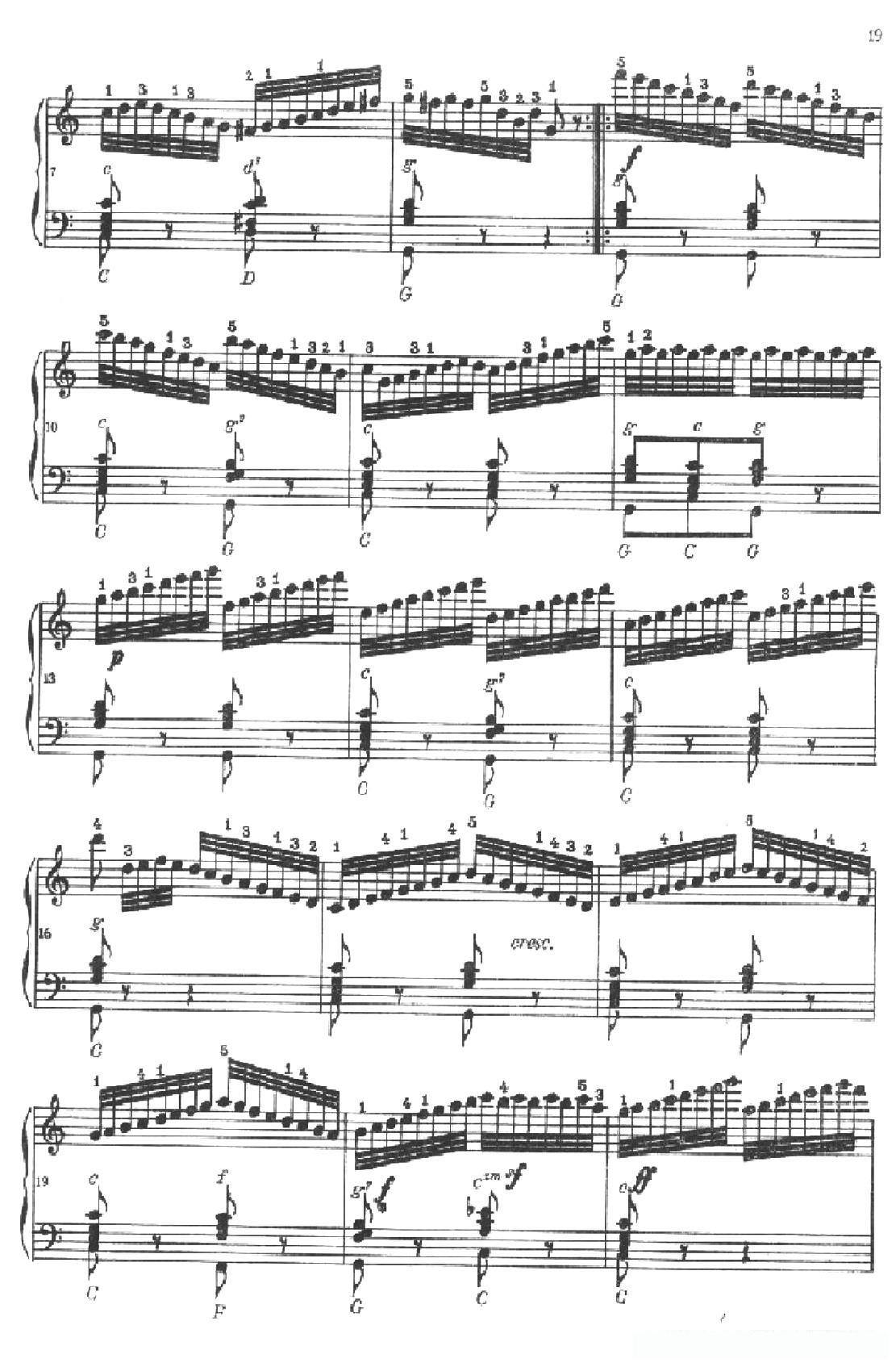 《车尔尼手风琴练习曲集》第Ⅱ册（第5——8首）简谱 - 乐谱