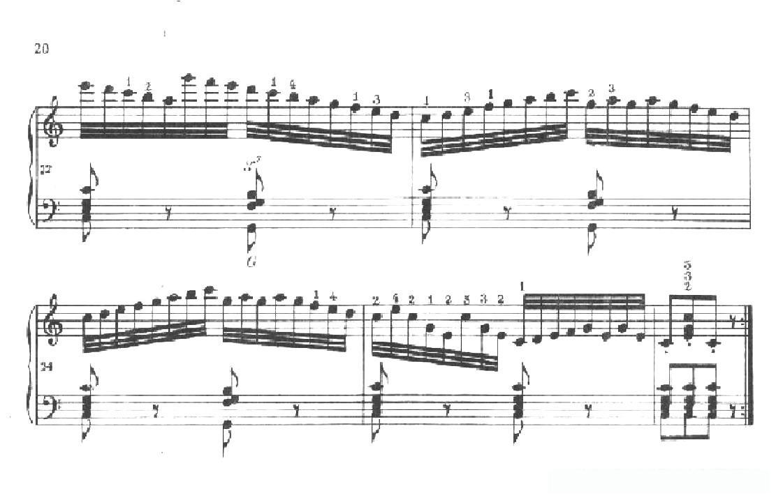 《车尔尼手风琴练习曲集》第Ⅱ册（第5——8首）简谱 - 乐谱