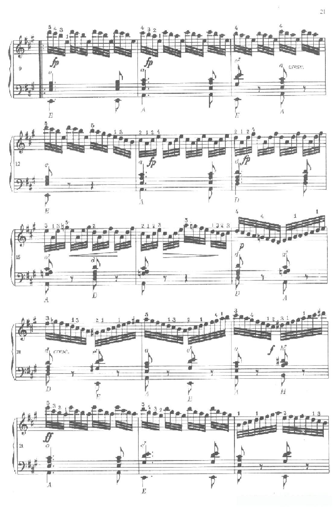 《车尔尼手风琴练习曲集》第Ⅱ册（第9——11首）简谱 - 乐谱