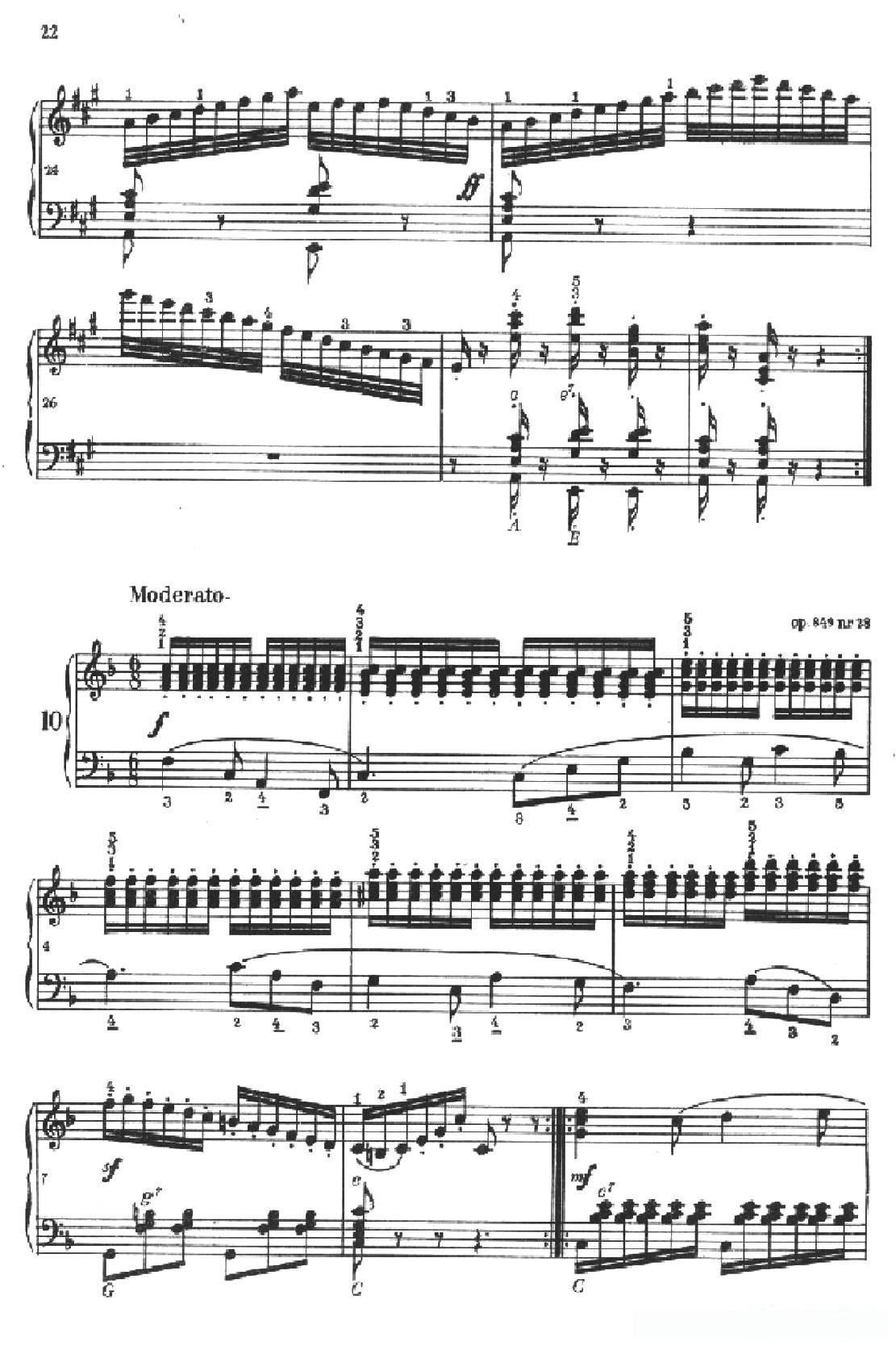 《车尔尼手风琴练习曲集》第Ⅱ册（第9——11首）简谱 - 乐谱