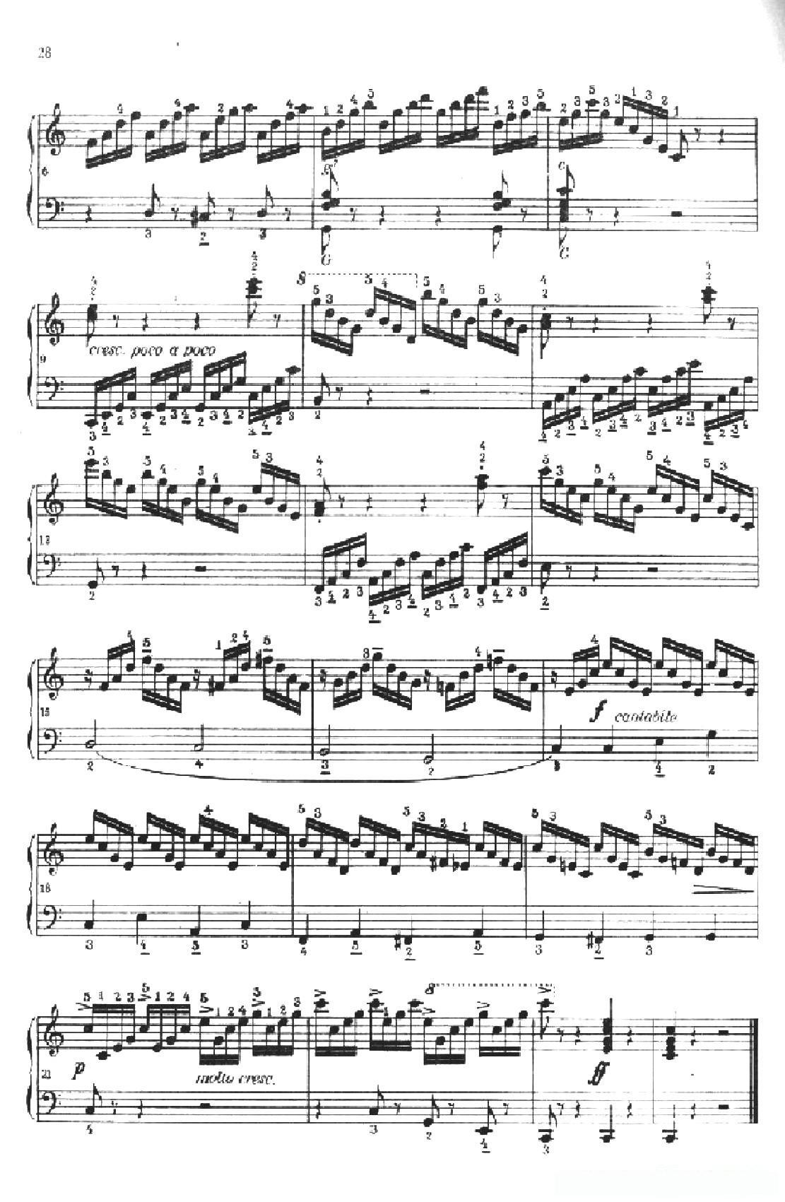 《车尔尼手风琴练习曲集》第Ⅱ册（第10——14首）简谱 - 乐谱