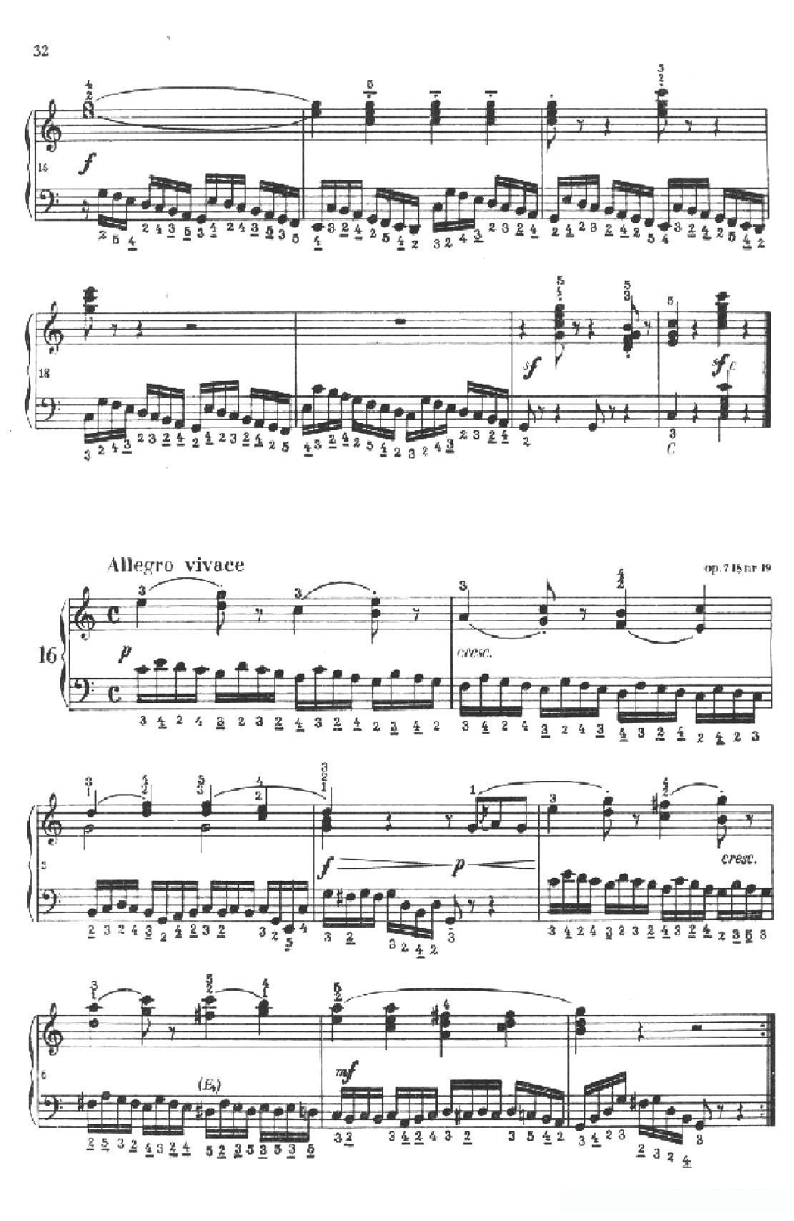 《车尔尼手风琴练习曲集》第Ⅱ册（第15——17首）简谱 - 乐谱