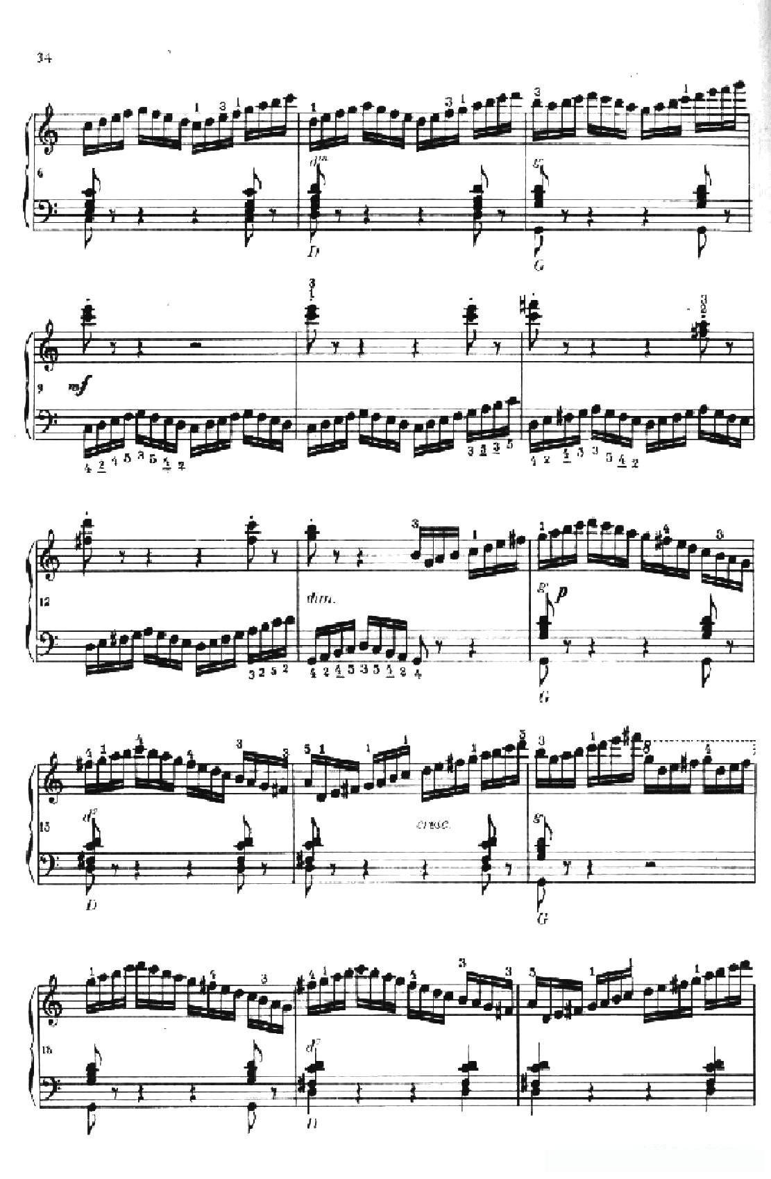 《车尔尼手风琴练习曲集》第Ⅱ册（第15——17首）简谱 - 乐谱