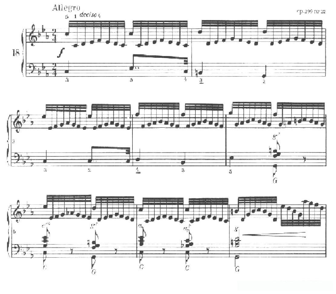 《车尔尼手风琴练习曲集》第Ⅱ册（第18——20首）简谱 - 乐谱