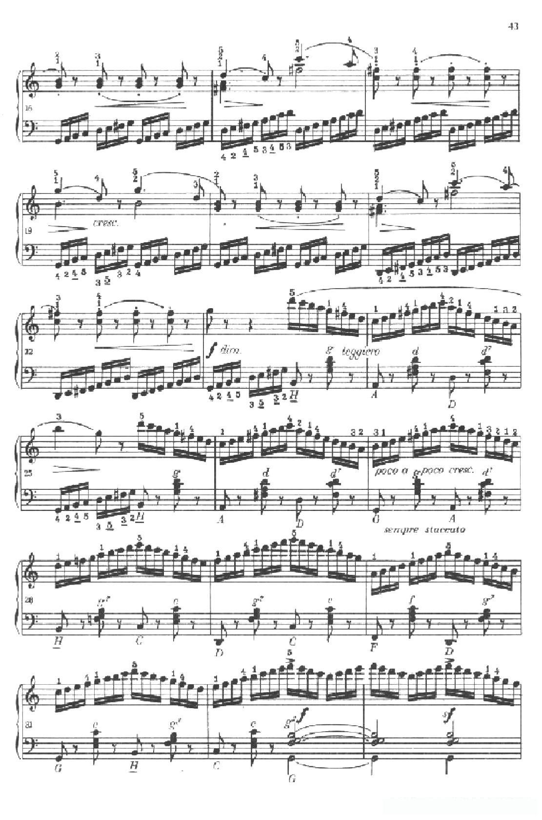 《车尔尼手风琴练习曲集》第Ⅱ册（第18——20首）简谱 - 乐谱