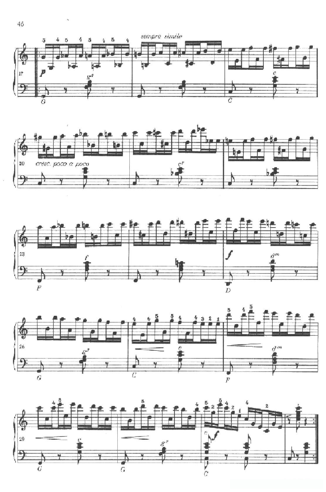 《车尔尼手风琴练习曲集》第Ⅱ册（第21——23首）简谱 - 乐谱