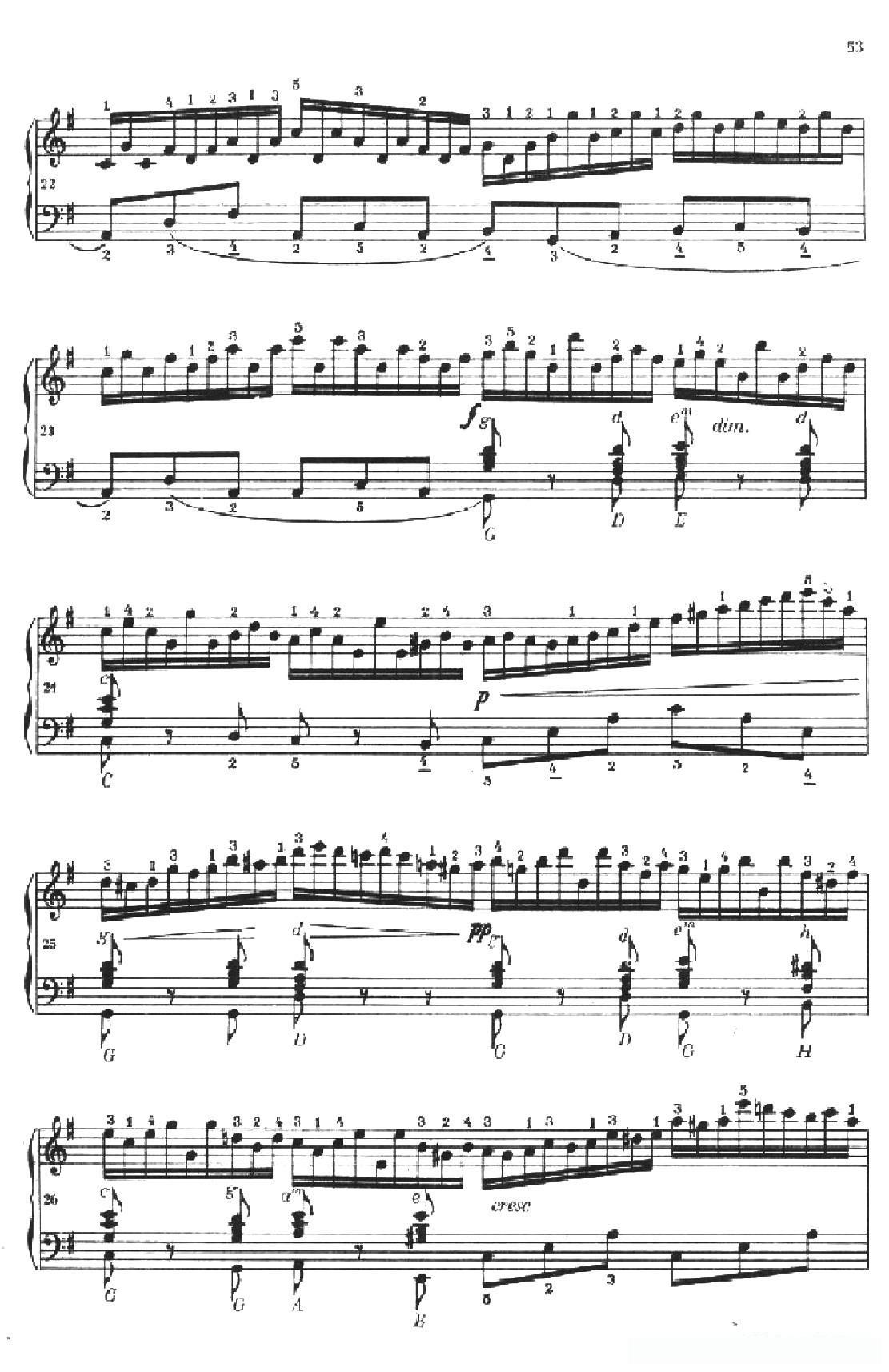 《车尔尼手风琴练习曲集》第Ⅱ册（第21——23首）简谱 - 乐谱