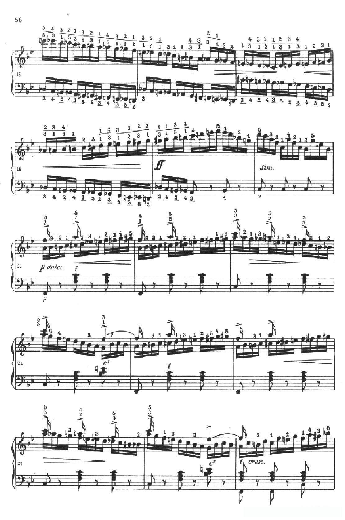 《车尔尼手风琴练习曲集》第Ⅱ册（第24首）简谱 - 乐谱