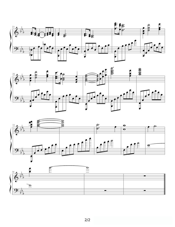 许愿瓶_吉他谱简谱 - 乐谱