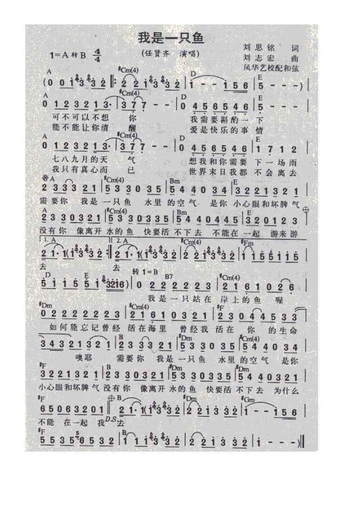 任贤齐-我是一只鱼