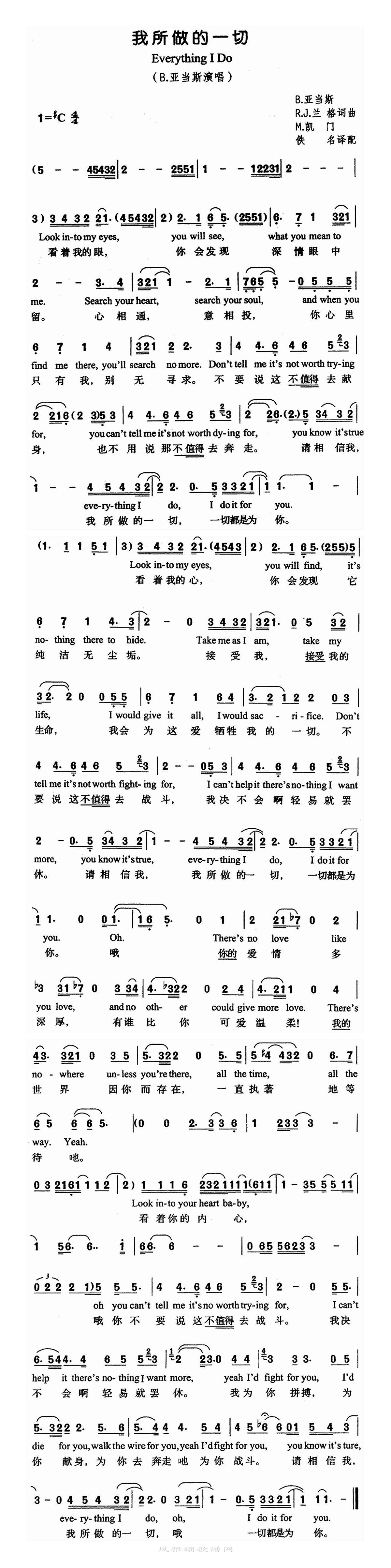 亚当斯-我所做的一切
