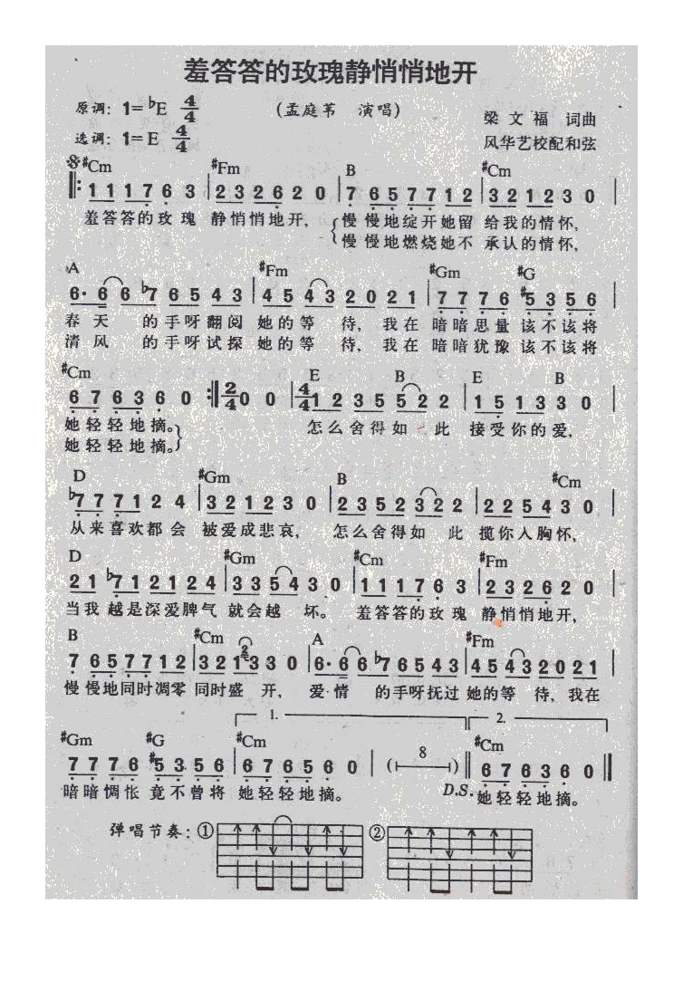 孟庭苇-羞答答的玫瑰静悄悄地开