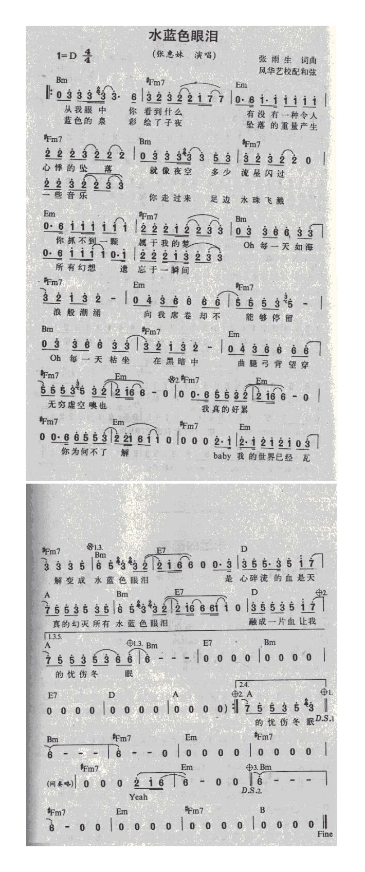张惠妹-水蓝眼泪
