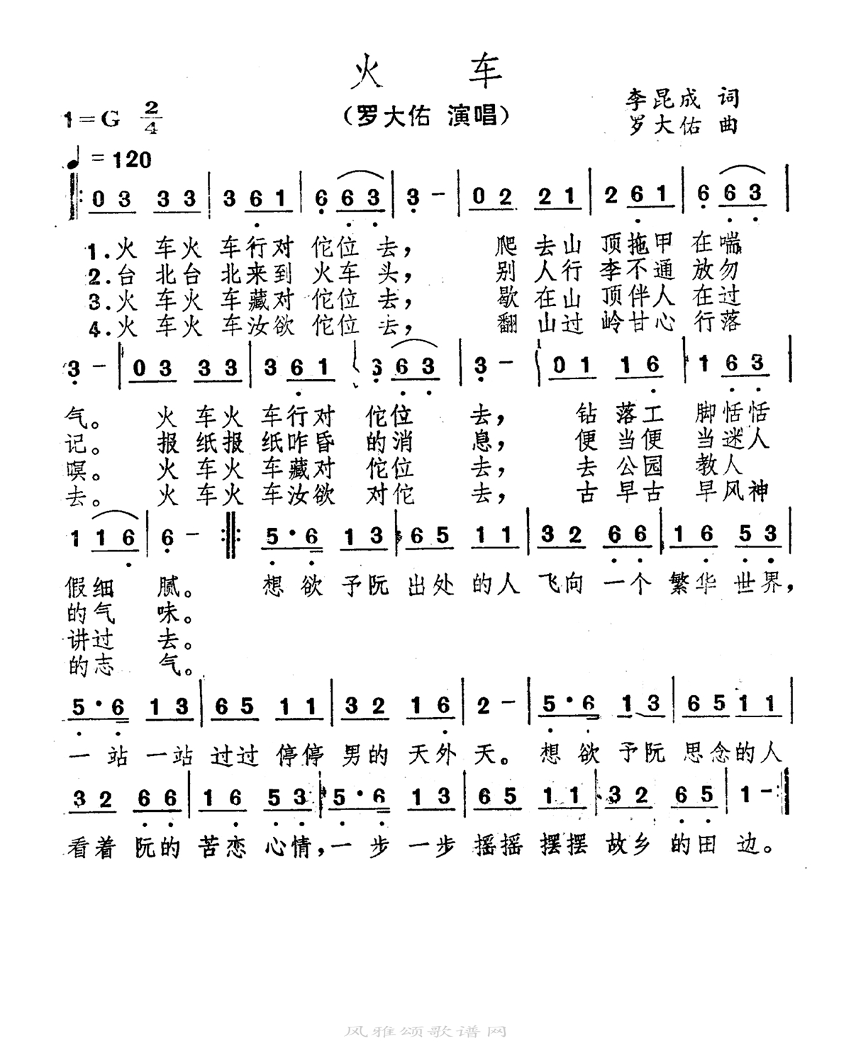 罗大佑-火车