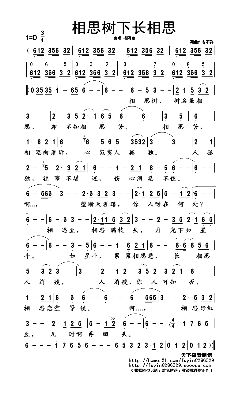 毛阿敏-相思树下长相思