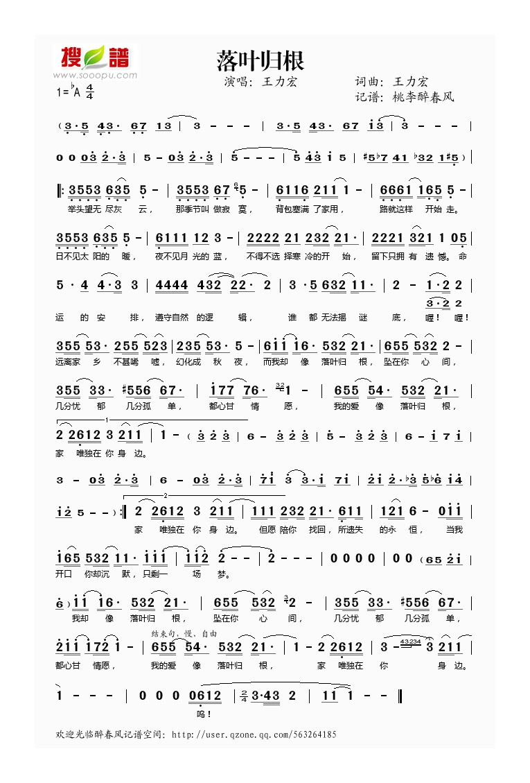 王力宏-落叶归根