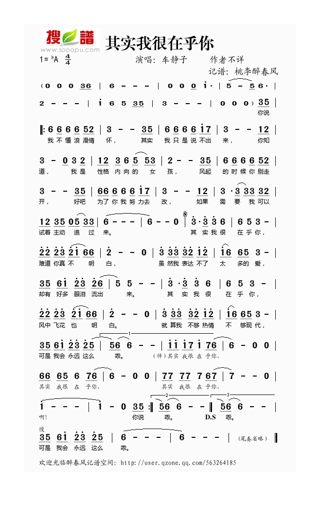 车静子-其实我很在乎你