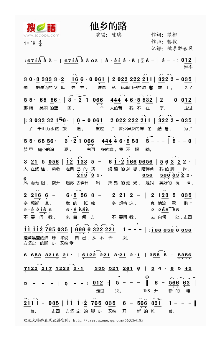 陈瑞-他乡的路