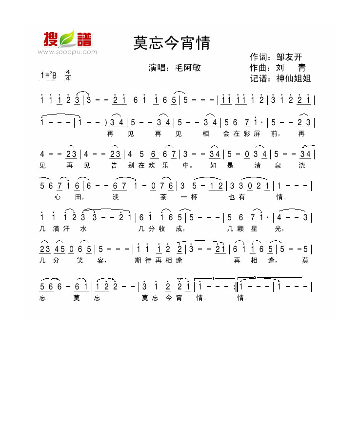 毛阿敏-莫忘今宵情