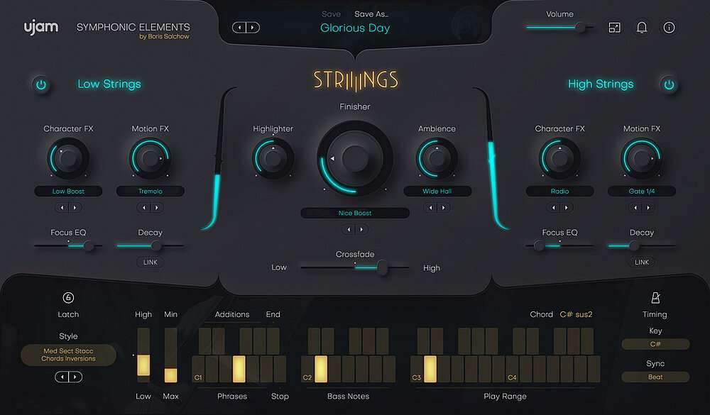 电影弦乐合奏音源 uJAM Symphonic Elements STRIIIINGS v1.2.2