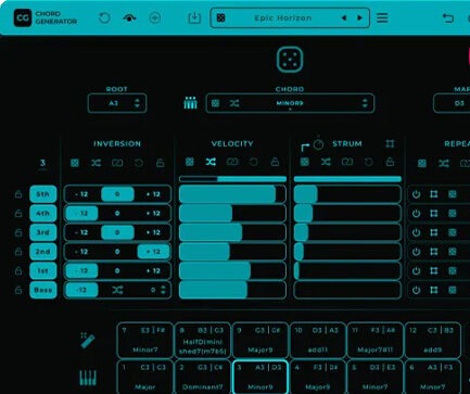 和弦Midi生成器 Mario Nieto Chord Generator v1.1.1