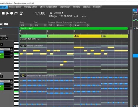 乐句和弦创作生成插件 Music Developments Rapid Composer 5 v5.5.7