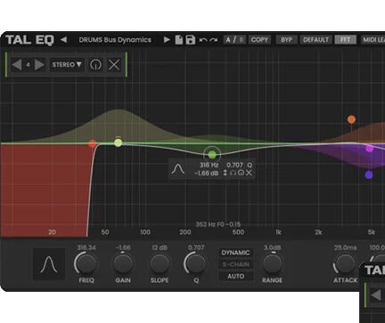 多功能图形均衡器 Togu Audio Line TAL-EQ v1.2.4 Mac MORiA