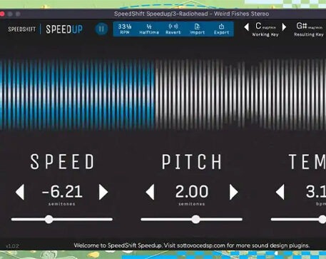 新一代变速变调插件 SottovoceDSP SpeedShift Speedup v2.0.1 Win