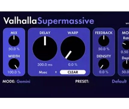 震撼的延迟和混响效果器 Valhalla DSP Valhalla Supermassive v5.0.0